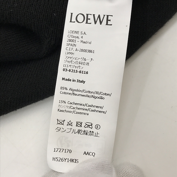 実際に弊社で買取させて頂いた【未使用】LOEWE/ロエベ 24FW Anagram Sweater アナグラム セーター H526Y14KIS XSの画像 4枚目