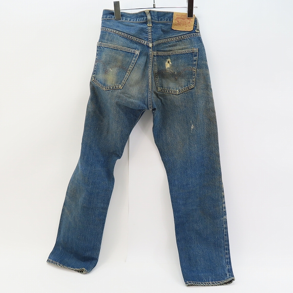 実際に弊社で買取させて頂いたLevis/リーバイス 60年代 VINTAGE/ビンテージ 502 ビッグE ボタン裏16 W31L32の画像 1枚目