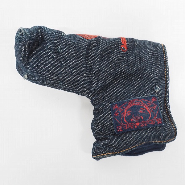 実際に弊社で買取させて頂いたEVISU GOLF/エヴィスゴルフ/エビス デニム ピンタイプ パター用ヘッドカバー の画像 1枚目