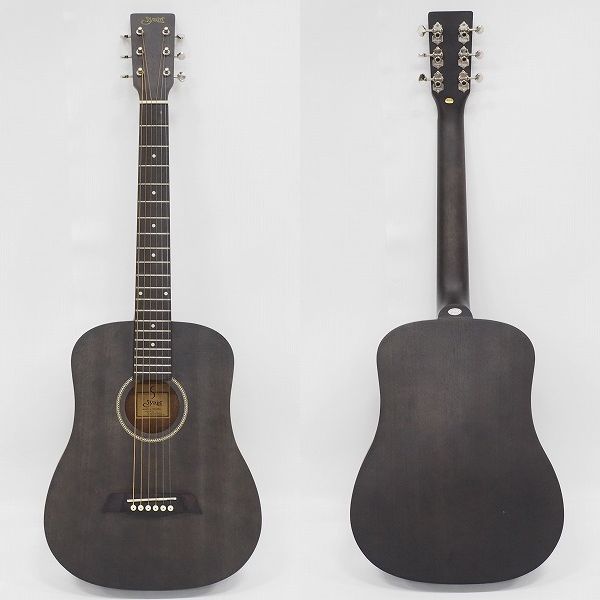 実際に弊社で買取させて頂いた★S.Yairi/ヤイリ Compact Acoustic Series YM-02/BLK ミニアコースティックギター/アコギ ソフトケース付の画像 1枚目