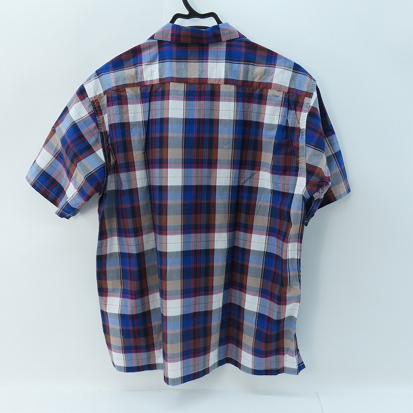 実際に弊社で買取させて頂いたSUGAR CANE Light/シュガーケーンライト オープンカラー チェック 半袖 ボタン シャツ ブルー SC38178/Lの画像 1枚目