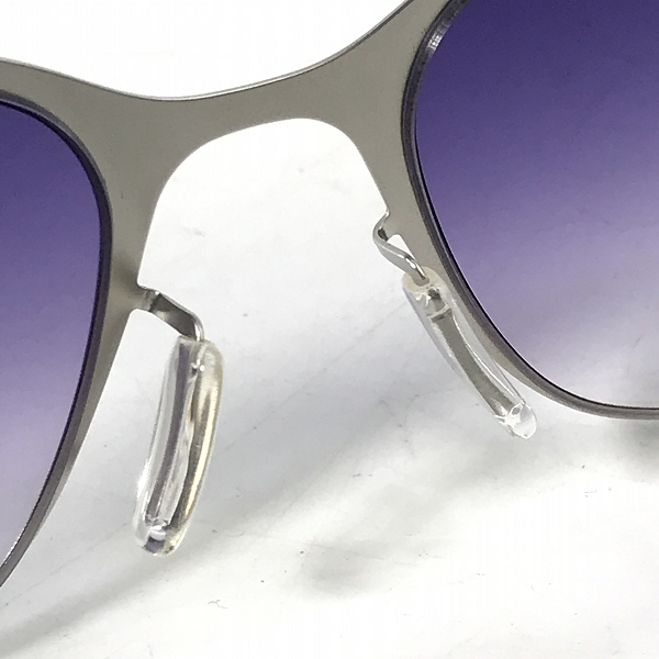 実際に弊社で買取させて頂いたic! berlin/アイシーベルリン Tina H. メガネフレーム アイウェア シルバー×パープルの画像 3枚目