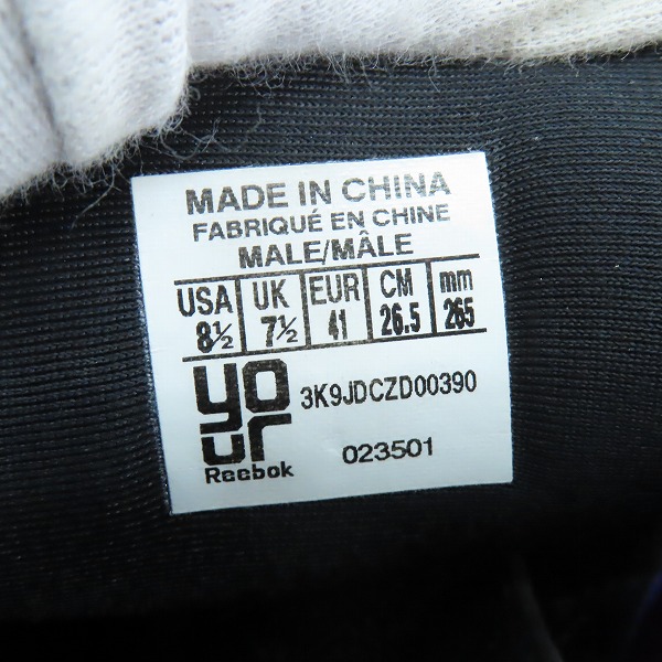 実際に弊社で買取させて頂いたReebok/リーボック インスタポンプフューリー/スニーカー 023501/26.5の画像 5枚目