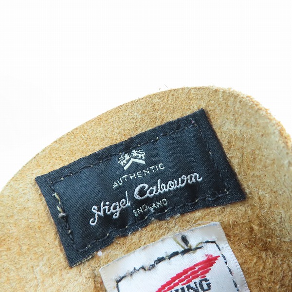 実際に弊社で買取させて頂いたRED WING×Nigel Cabourn/レッドウィング×ナイジェルケーボン HarrisTweed/ハリスツイード マンソンブーツ 4619/9Dの画像 6枚目