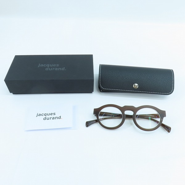 実際に弊社で買取させて頂いたJacques Durand/ジャックデュラン 度入り眼鏡/メガネ/アイウェア フレンチヴィンテージ ボストン タイプの画像 9枚目