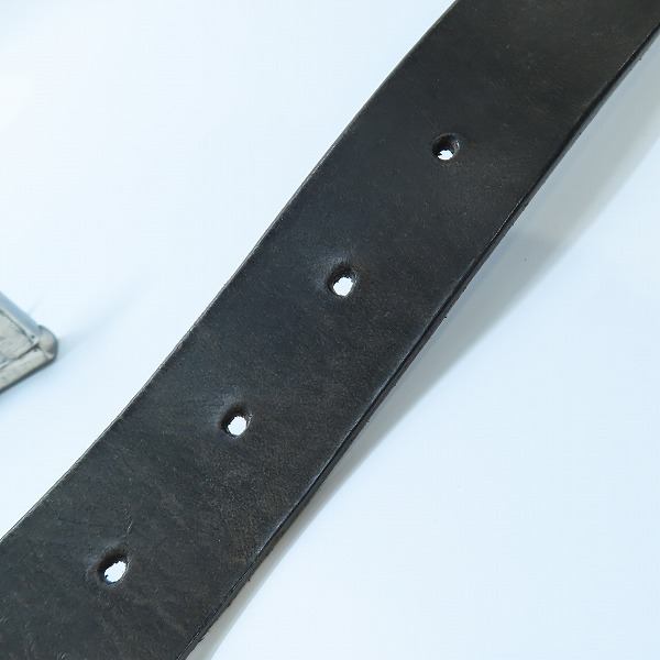 実際に弊社で買取させて頂いたBACKLASH/バックラッシュ イタリアンダブルショルダーシワ加工プルアップ レザーベルトの画像 5枚目