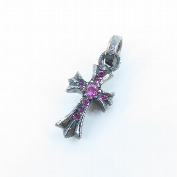 実際に弊社で買取させて頂いたCHROME HEARTS/クロムハーツ CRS BBYFAT SAPH ベビーファット チャーム パヴェピンクサファイア