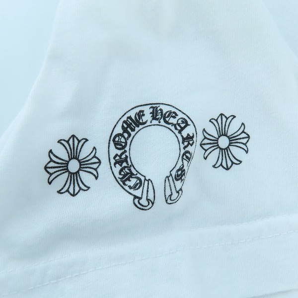 実際に弊社で買取させて頂いた【JPタグ】CHROME HEARTS/クロムハーツ ダガーアイ チャート 半袖Tシャツ XLの画像 5枚目