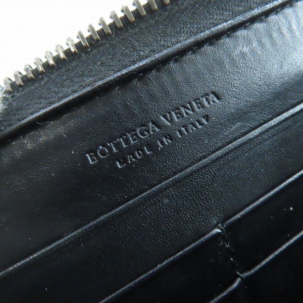 実際に弊社で買取させて頂いたBOTTEGA VENETA/ボッテガヴェネタ イントレチャート ラウンドファスナーウォレット/長財布の画像 5枚目