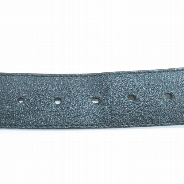 実際に弊社で買取させて頂いたGUCCI/グッチ GG/ダブルGバックル レザーベルト ブラック 406831 DJ20T/110 44の画像 4枚目