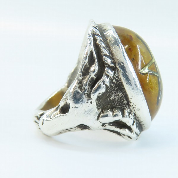 実際に弊社で買取させて頂いたALEX STREETER/アレックスストリーター エンジェルハートリング  アンバー 14号の画像 4枚目