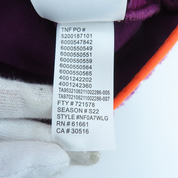 実際に弊社で買取させて頂いたTHE NORTH FACE×KAWS/ノースフェイス×カウズ フリースジャケット NF0A7WLG/Mの画像 5枚目