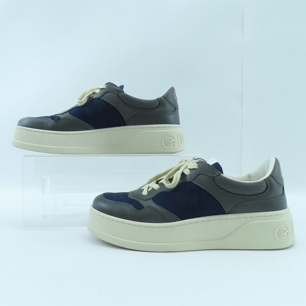 実際に弊社で買取させて頂いたGUCCI/グッチ ロゴ ローカットスニーカー 726543/7の画像 3枚目