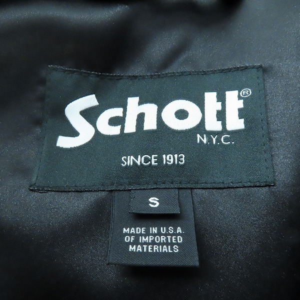 実際に弊社で買取させて頂いたSchott/ショット Retro Racer Jacket/レトロレーサージャケット シングルライダース 554/Sの画像 2枚目