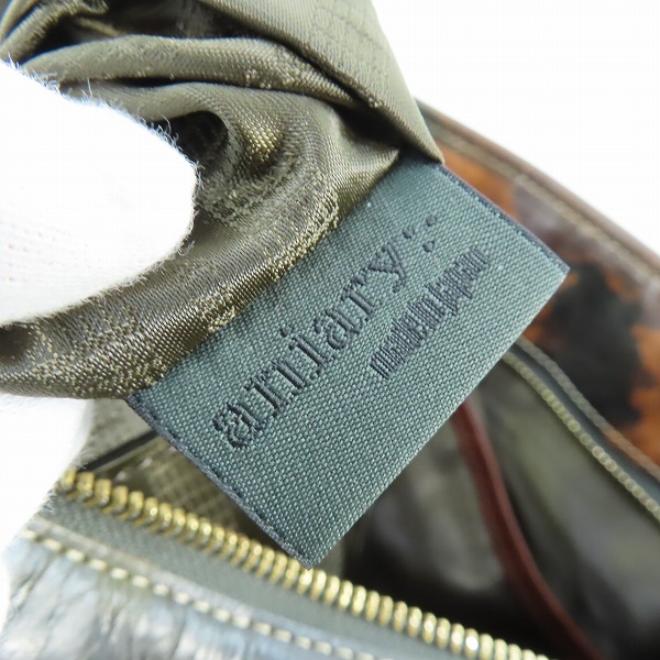 実際に弊社で買取させて頂いたaniary/アニアリ カモフラ/迷彩柄 レザー トートバッグの画像 4枚目