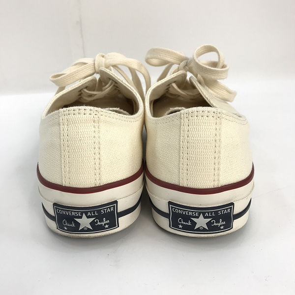 実際に弊社で買取させて頂いたCONVERSE ADDICT/コンバース アディクト CHUCK TAYLOR CANVAS OX/チャックテイラー ビブラムソール スニーカー 1SD398/28の画像 1枚目