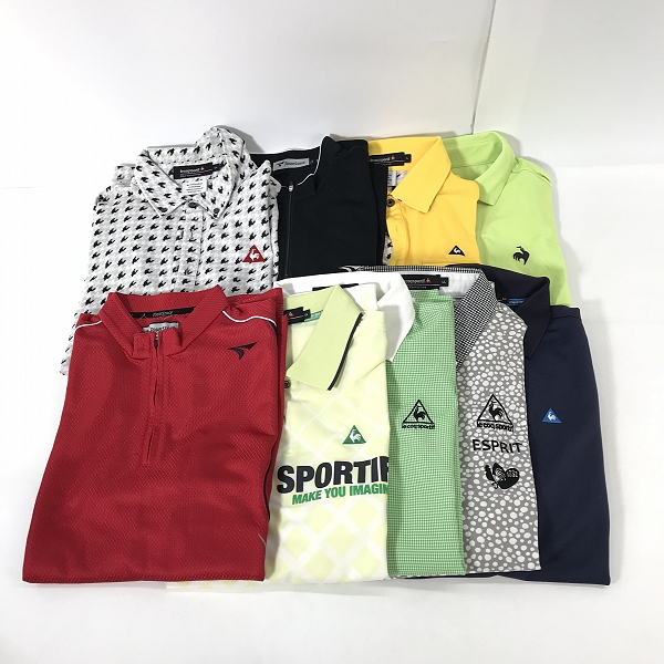実際に弊社で買取させて頂いた【おまとめ/未使用含む】ルコックスポルティフ/ツアーステージ ゴルフ 長袖/半袖 シャツ 等