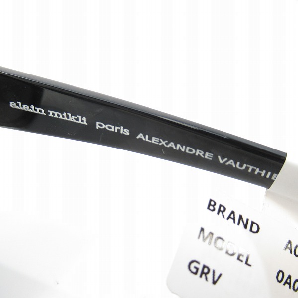 実際に弊社で買取させて頂いた【未使用】alain mikli×Alexandre Vauthier/アランミクリ×アレクサンドル ボーディエ Roselyne サングラス 0A05040Bの画像 3枚目