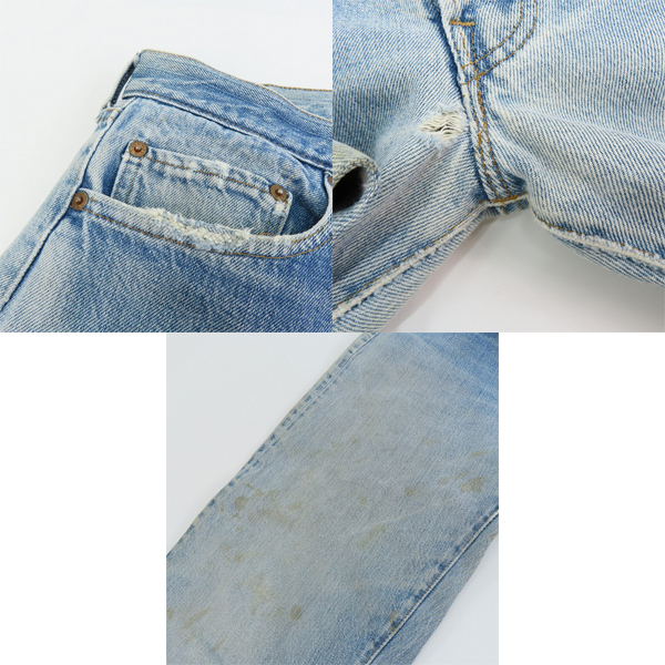 実際に弊社で買取させて頂いたLevis/リーバイス 501 刻印558 スモールe ボタンフライ デニムパンツ/35×34の画像 6枚目