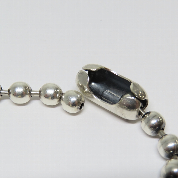 実際に弊社で買取させて頂いた【ワンオフ】BWL/ビルウォールレザー ラージボールチェーンネックレス w/18K ゴールドバスケット 18K ストッパー の画像 4枚目