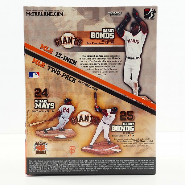 実際に弊社で買取させて頂いた(2)【未開封】McFARLANE TOYS/マクファーレントイズ ジャイアンツ BARRY BONDS 700号ホームラン記念 フィギュアの画像 1枚目