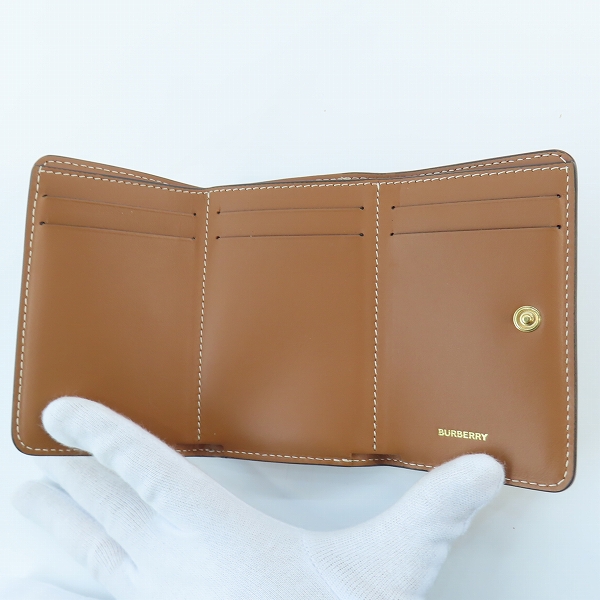 実際に弊社で買取させて頂いたBURBERRY/バーバリー ノバチェック PVC ホック 三つ折り 財布 ウォレットの画像 3枚目