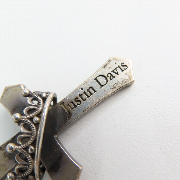実際に弊社で買取させて頂いたJustin Davis/ジャスティンデイビス Cross With Crown/クロスウィズクラウン ペンダント SPJ122-1の画像 5枚目