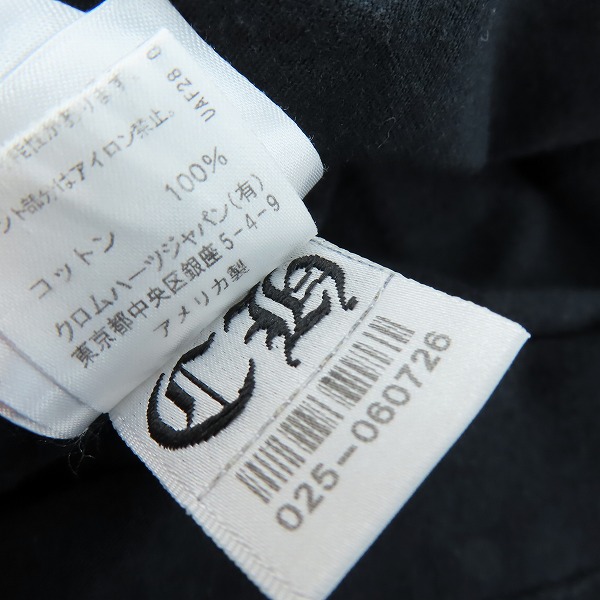 実際に弊社で買取させて頂いた【JPタグ】CHROME HEARTS/クロムハーツ FOTI フォティ プリントTシャツ/Lの画像 4枚目