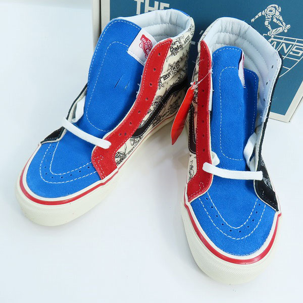 実際に弊社で買取させて頂いた【未使用】VANS/バンズ SK8-HI 38 REISSUE/スケート ハイ 50周年記念 パイレーツスカル ハイカットスニーカー VN0A2XS1JSO/26.5