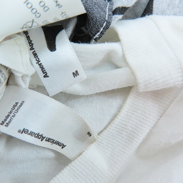 実際に弊社で買取させて頂いたTAKAHIRO MIYASHITA The SoloIst. ×American Apparel/ソロイスト×アメリカンアパレル 半袖Tシャツ/S/M/2点セットの画像 3枚目