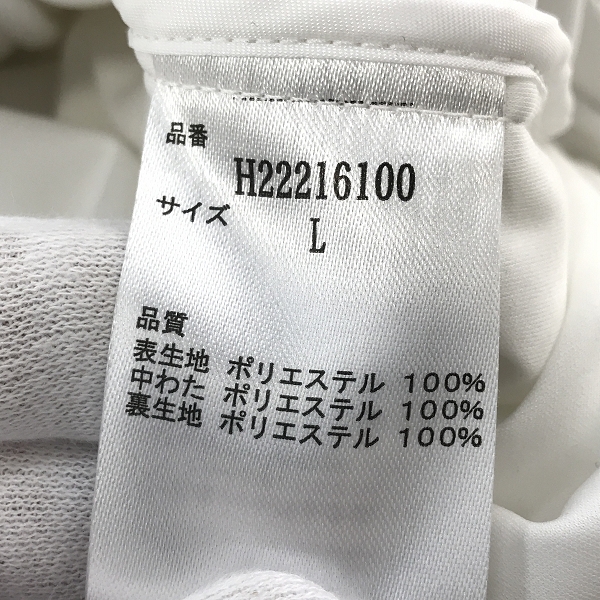 実際に弊社で買取させて頂いたCallaway/キャロウェイ 中綿ベスト ホワイト H22216100/Lの画像 3枚目