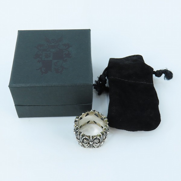 実際に弊社で買取させて頂いたCHROME HEARTS/クロムハーツ CEMETERY RING/セメタリークロス リング/21.5-23号の画像 9枚目