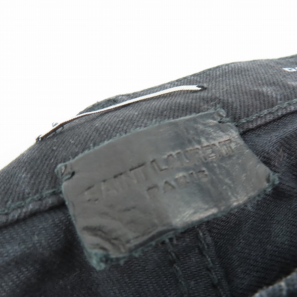 実際に弊社で買取させて頂いたSAINT LAURENT PARIS/サンローラン パリ ストレッチ スキニー 525173 YG869/31の画像 2枚目