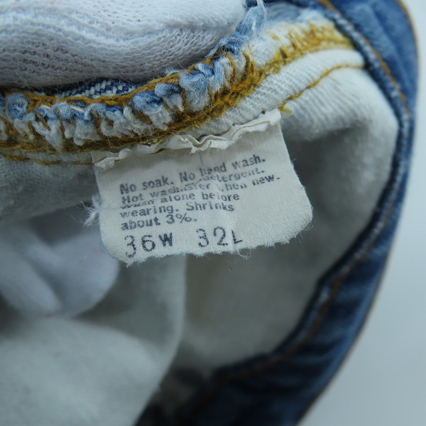実際に弊社で買取させて頂いたLevi's/リーバイス 505-0217 デニム パンツ 42TALON ボタン裏650 82年製 W36の画像 6枚目