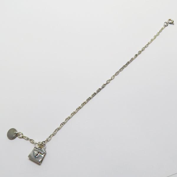 実際に弊社で買取させて頂いたHERMES/エルメス アミュレット ケリー ブレスレット ミニミニ シェーヌダンクルチェーン AG925の画像 9枚目