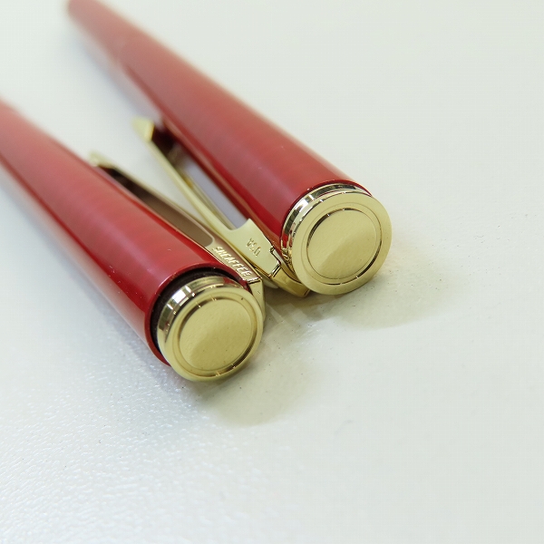 実際に弊社で買取させて頂いたSHEAFFER/シェーファー 回転式 ボールペン/シャープペンシル 2点セット レザーケース付きの画像 5枚目