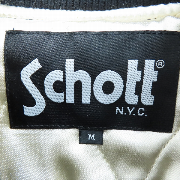 実際に弊社で買取させて頂いたSchott/ショット ORIENTAL WORLD TOUR サテンスカジャン 3162032 /Mの画像 2枚目