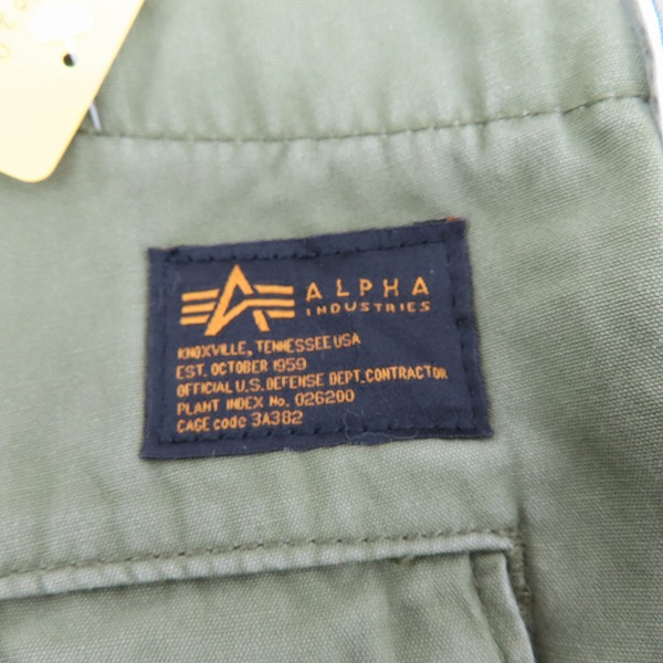 実際に弊社で買取させて頂いた【未使用】ALPHA INDUSTRIES/アルファ インダストリーズ  カーゴパンツ TB1028-003/XLの画像 5枚目