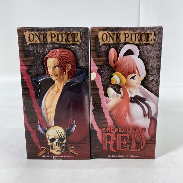 実際に弊社で買取させて頂いた【未開封】バンダイスピリッツ ONE PIECE/ワンピース  FILM RED DXF THE GRANDLINE MEN/LADY ウタ/シャンクス 2点セットの画像 1枚目