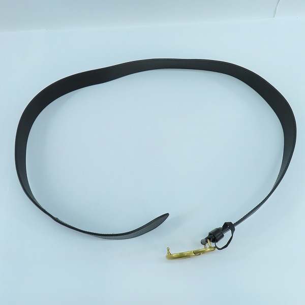 実際に弊社で買取させて頂いたGUCCI/グッチ GG/ダブルGバックル レザーベルト ブラック 406831 DJ20T/110 44の画像 5枚目