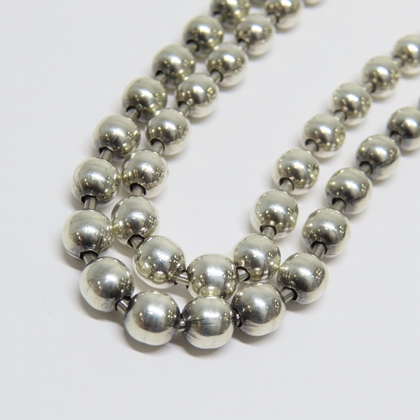 実際に弊社で買取させて頂いた【ワンオフ】BWL/ビルウォールレザー ラージボールチェーンネックレス w/18K ゴールドバスケット 18K ストッパー の画像 1枚目