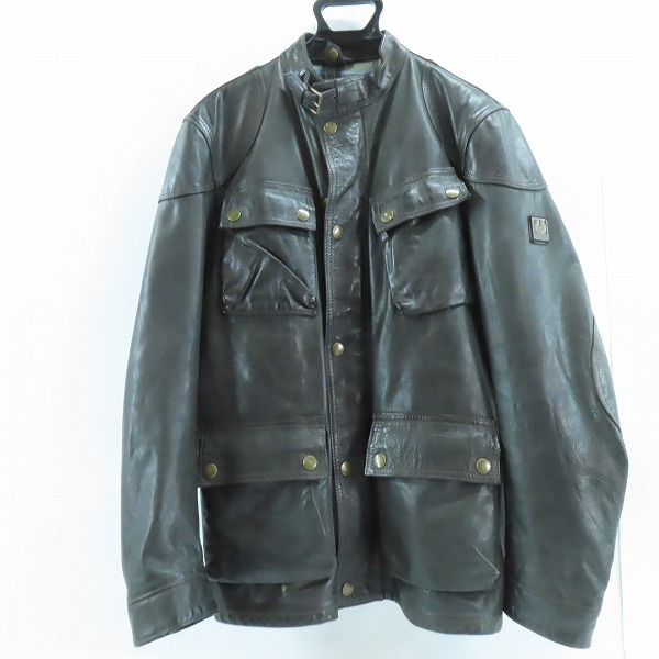 実際に弊社で買取させて頂いたBelstaff/ベルスタッフ 牛革 レザー PANTHER/パンサー ライダースジャケット/XL