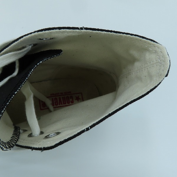 実際に弊社で買取させて頂いたCONVERSE/コンバース 日本製 CANVAS AS J HI キャンバス スニーカー/7.5の画像 4枚目