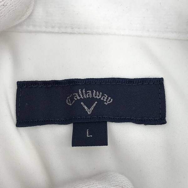 実際に弊社で買取させて頂いたCallaway/キャロウェイ 中綿ベスト ホワイト H22216100/Lの画像 2枚目