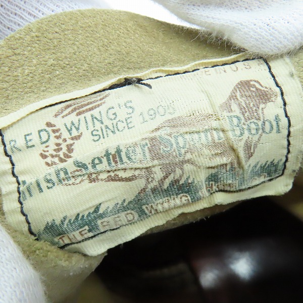 実際に弊社で買取させて頂いたRED WING/レッドウィング 犬タグ スウェード アイリッシュセッター/7Eの画像 5枚目
