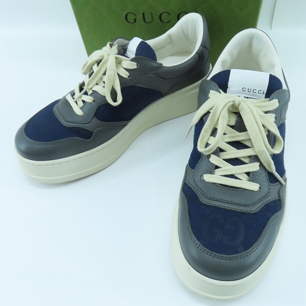 実際に弊社で買取させて頂いたGUCCI/グッチ ロゴ ローカットスニーカー 726543/7
