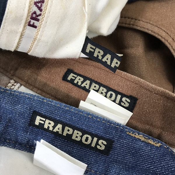 実際に弊社で買取させて頂いた【おまとめ】FRAPBOIS/フラボア ウールパンツ/デニムパンツ 等の画像 2枚目