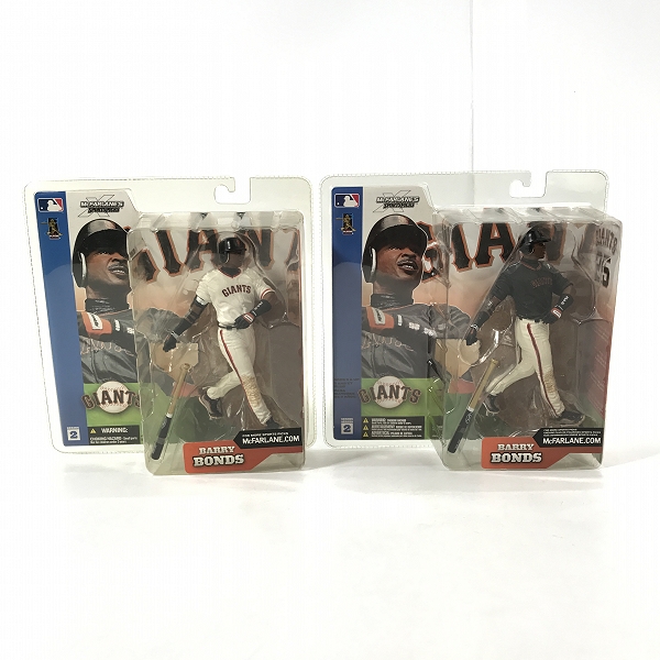 実際に弊社で買取させて頂いた【未開封】McFARLANE TOYS/マクファーレントイズ サンフランシスコ・ジャイアンツ BARRY BONDS フィギュア 2点セット