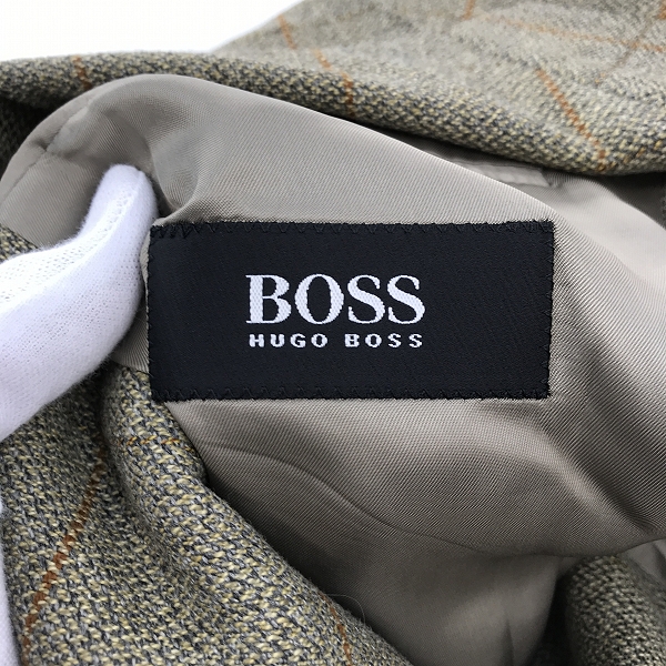 実際に弊社で買取させて頂いたHUGO BOSS/ヒューゴボス APOLLON ロロピアーナ ウール/カシミヤ テーラードジャケット /8の画像 2枚目