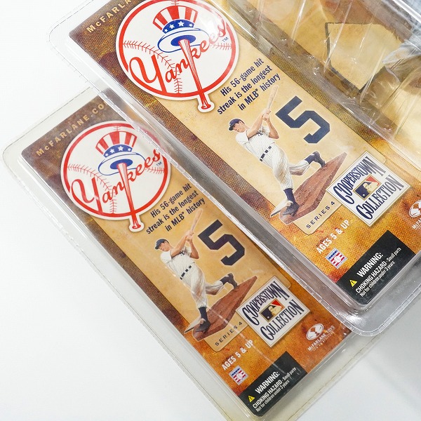 実際に弊社で買取させて頂いた【未開封】MCFARLANE/マクファーレン SPORTSPICKS ニューヨーク・ヤンキース #5 JOE DiMaggio フィギュア 2点セットの画像 6枚目